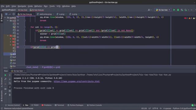 Pygame Tic Tac Toe смотреть онлайн