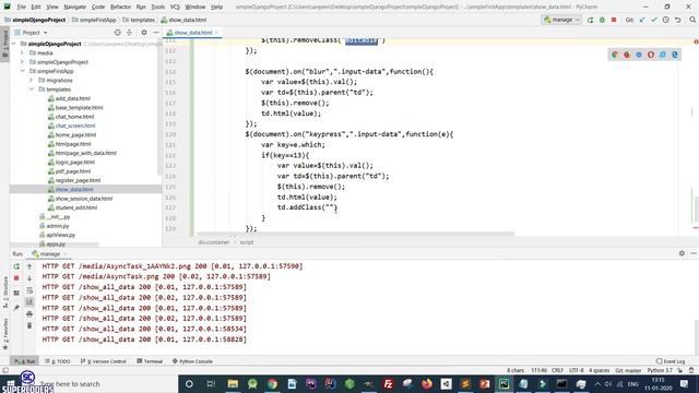Python Django Tutorial Part 12 | Live Editable Table Using Jquery Ajax смотреть онлайн