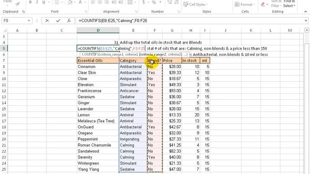 Excel 2013: SUMIFS, COUNTIFS And AVERAGEIFS Functions смотреть онлайн