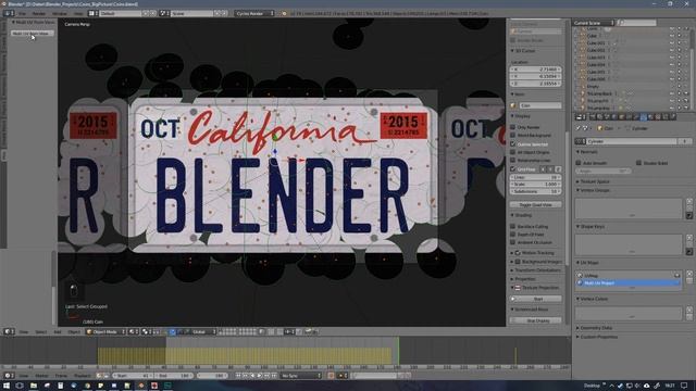 Blender-Addon - Project from View for multiple Objects смотреть онлайн