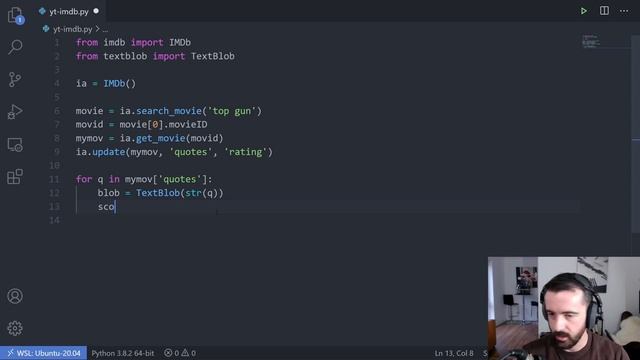 Sentiment Analysis With Python: Movie Quotes & TEXTBLOB смотреть онлайн