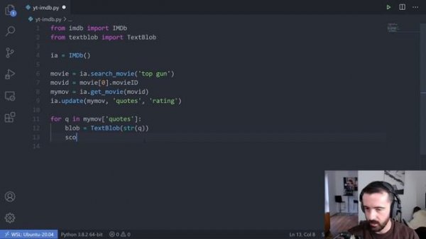 Sentiment Analysis With Python: Movie Quotes & TEXTBLOB