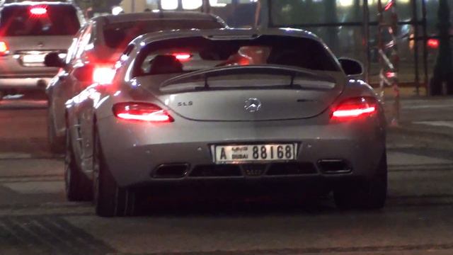 grey silver SLS 6.3 AMG Mercedes-Benz смотреть онлайн