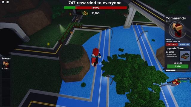 How far can you go with Only Commando? | Roblox Tower Battles смотреть онлайн