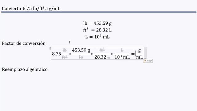 Convertir 8.75 𝐥𝐛/𝐟𝐭𝟑 a 𝐠/𝐦𝐋 𝐅𝐚𝐜𝐭𝐨𝐫 𝐝𝐞 𝐂𝐨𝐧𝐯𝐞𝐫𝐬𝐢ó𝐧 смотреть онлайн