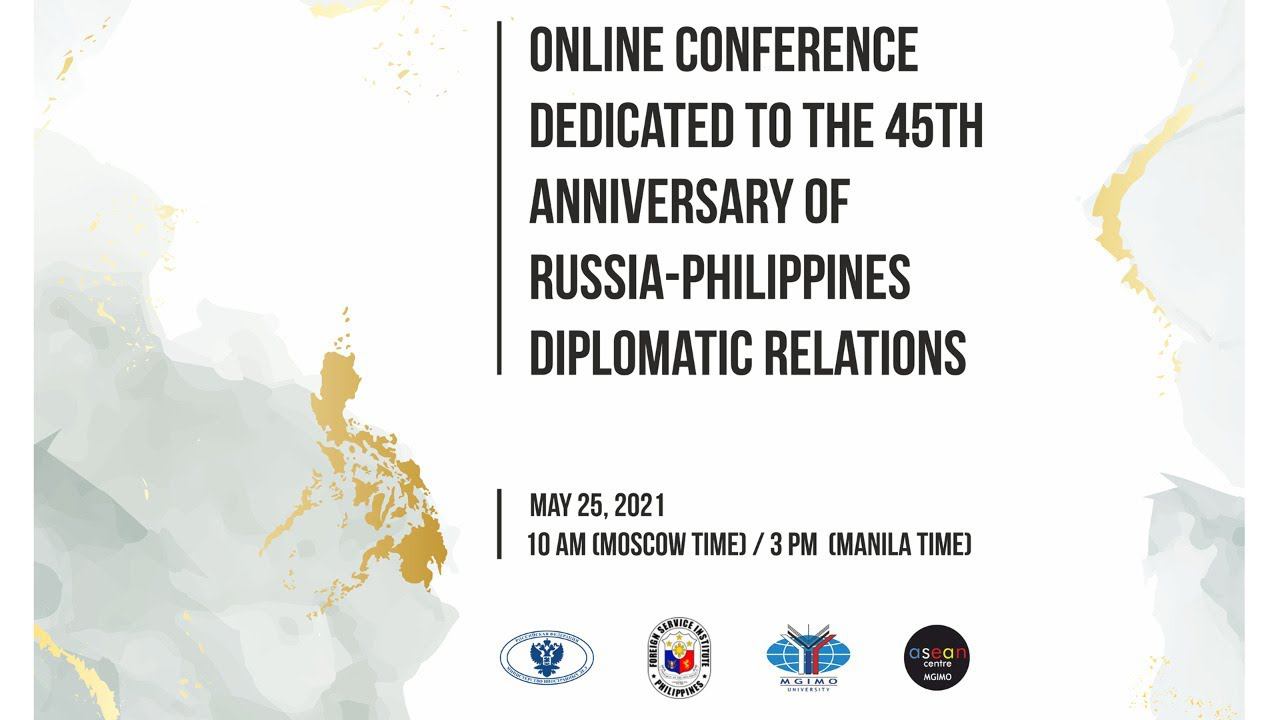 Conference Dedicated to the 45th Anniversary of Russia-Philippines Diplomatic Relations смотреть онлайн