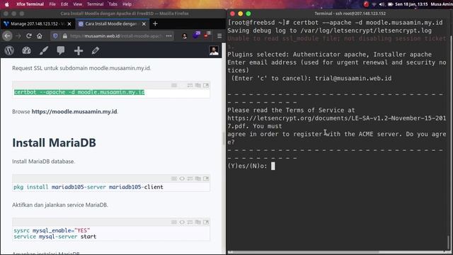 Install Moodle dengan Apache di FreeBSD смотреть онлайн