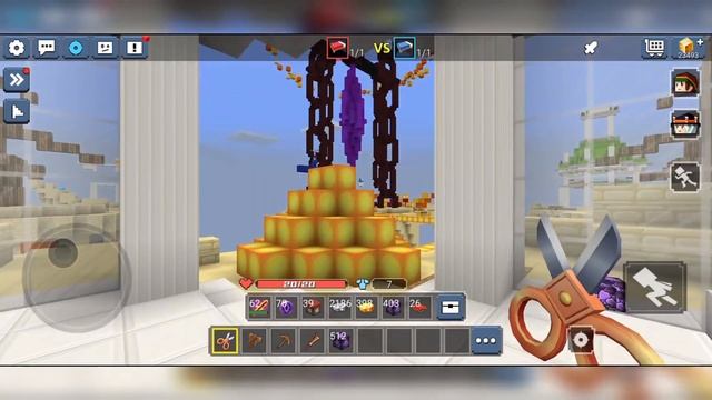 Building THE LARGEST OBSIDIAN BED DEFENSE Using UNLIMITED BLOCKS GLITCH!! - Blockman Go BedWars смотреть онлайн