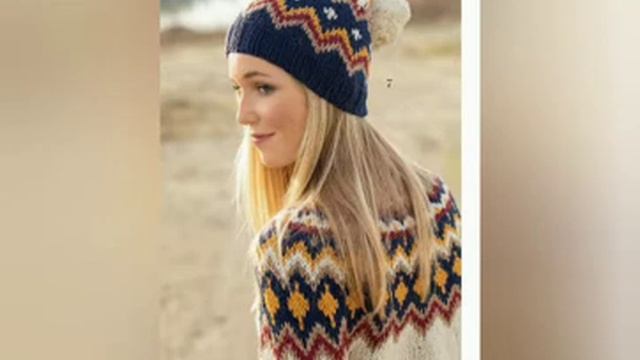 Модели вязаных шапок осень-зима 2020-2021Models of knitted hats смотреть онлайн