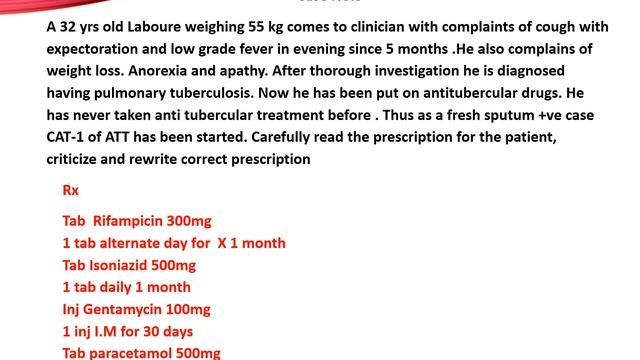 Prescription & CCR TB & Leprosy смотреть онлайн