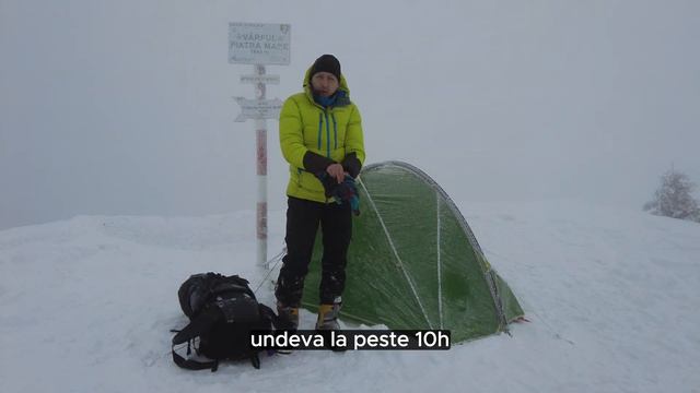 Iarna, în Piatra Mare. Am dormit în cort la -10°C смотреть онлайн