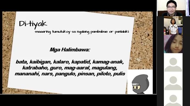 Unang Markahan (Ikalawang Linggo)- Kasarian Ng Pangngalan