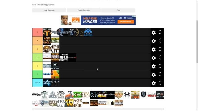 The Real Time Strategy Game Tier List | Ranking RTS Or Real Time Strategy Games