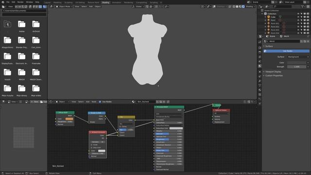 How to Make Stylized Skin material in Blender | Material Creation #1 смотреть онлайн