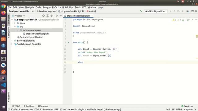 Kotlin Program to check whether a character is an Alphabet, a Digit or a Special character in Kotli смотреть онлайн