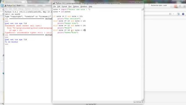 Tutoriel Python - Les conditions et booléens #2 смотреть онлайн