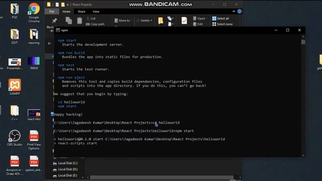 Hello world in React Js смотреть онлайн