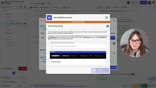 How to run custom code when someone submits a Webflow Form with Autocode смотреть онлайн