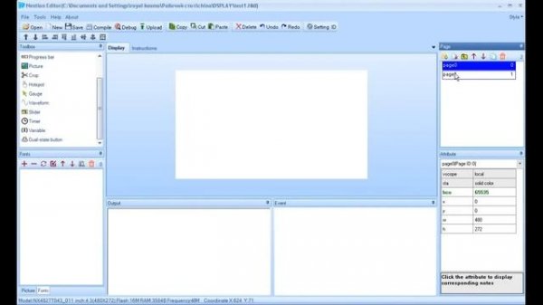Урок 1. Дисплей Nextion 4,3" обзор и первое знакомство с Nextion Editor