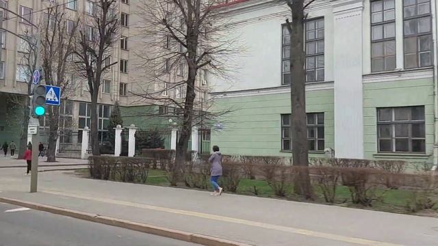 Город Минск. Поездка на трамвае БКМ по 11 маршруту смотреть онлайн