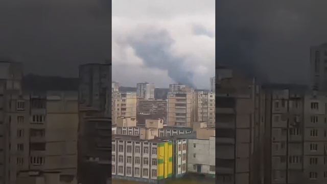 Там тоже дымит | Бывшая участница Мопсих Лали Плановая показывает вид из окна | Киев 03.03.22 смотреть онлайн