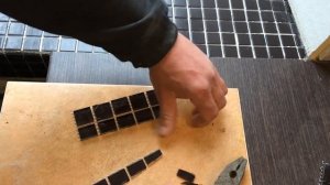 Порезка и поклейка мозаичной плитки