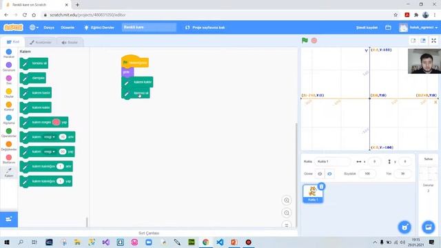 Python Ders 23 - Scratch 2- Renkli Kare Uygulaması смотреть онлайн
