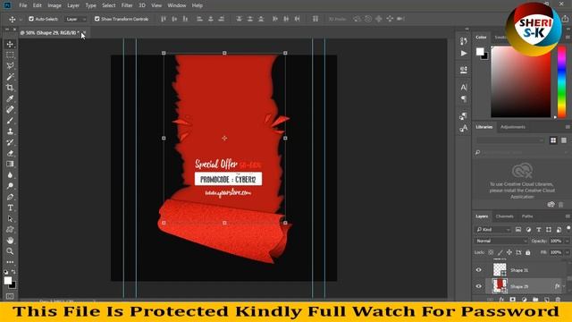3D Sale Banner Templates Download In PSD Files |English| |Photoshop Tutorial| смотреть онлайн