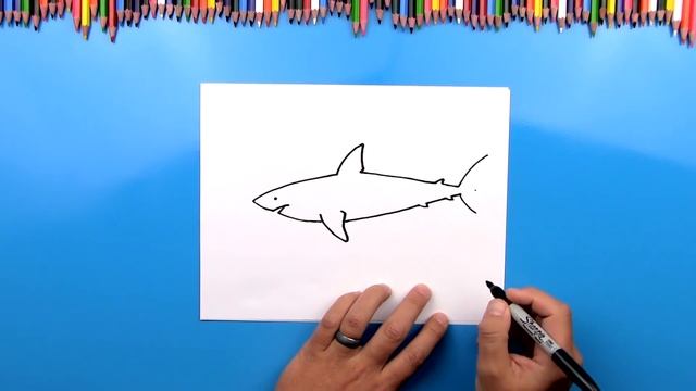How To Draw A Great White Shark смотреть онлайн
