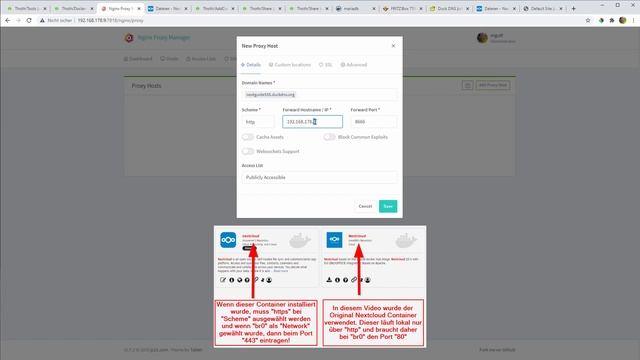Unraid Nextcloud öffentlich über das Internet verfügbar machen - Anleitung смотреть онлайн