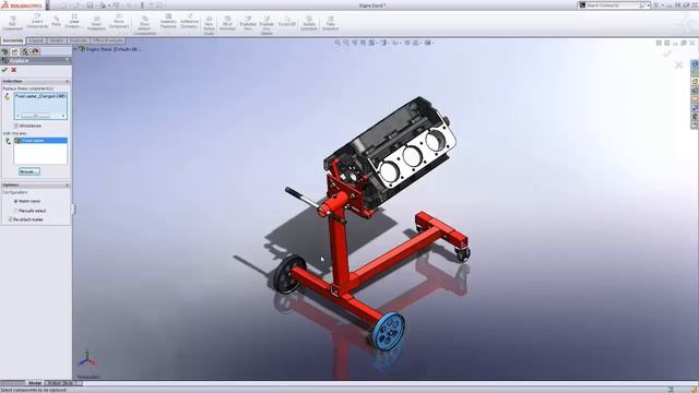 SOLIDWORKS – Replacing a Part in an Assembly смотреть онлайн