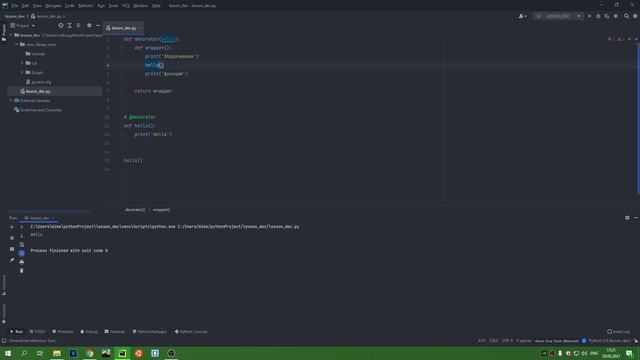 Декораторы в Python / функции и примеры использования смотреть онлайн