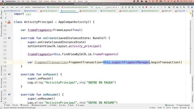 Android Básico: Transición entre Fragments parte 2 смотреть онлайн
