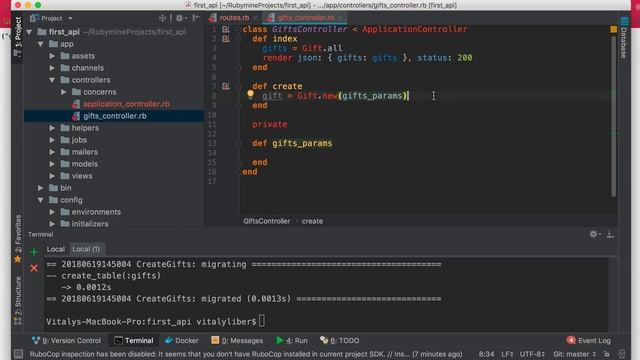 Создаем API на Ruby on Rails с нуля! + автотесты смотреть онлайн