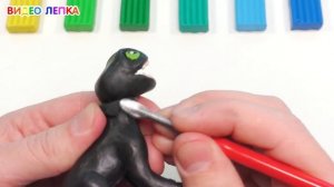 Лепим БЕЗЗУБИКА из пластилина | Как приручить дракона