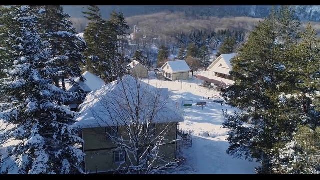 Зима в горах. Много снега. База отдыха Ольховая. смотреть онлайн