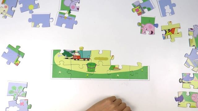 Puzzle de PEPPA PIG con sus AMIGAS en el parque смотреть онлайн