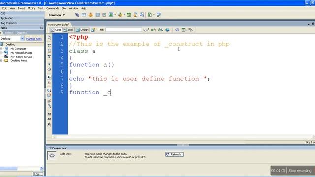 PHP Tutorial in Hindi 30- Introduction OOPs Constructor смотреть онлайн