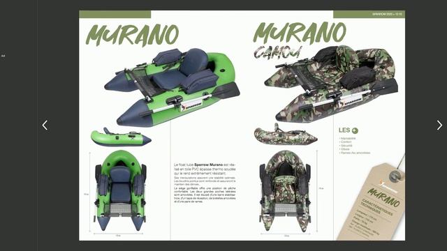 Каталог SPARROW 2020 Рыболовный ПВХ Плотик для рыбалки