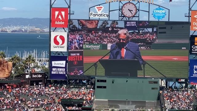 Buster Posey Day Ceremony at Oracle Park San Francisco Giants 5/7/22 смотреть онлайн