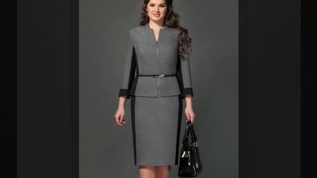 Gorgeous Ans Classy Plus Size Two Piece Bodycon Dresses For Business Women's 2K20 смотреть онлайн