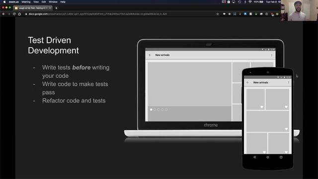 Why You Should Consider Test Driven Development (Testing in React) - ReactJS Dallas snippet смотреть онлайн