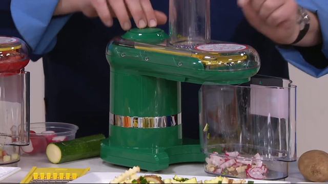 Cook's Essentials Electric Mandoline with 7 Blades & Lid on QVC смотреть онлайн