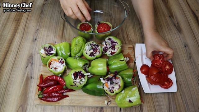 Dolma#Biber Turşusu Nasıl Yapılır Davet Sofralarında Misafirlerinize 1 Er Porsiyonluk İkramlık#Turş