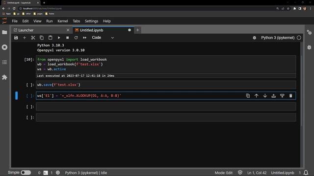 Openpyxl - XLOOKUP Function on an Entire Column in Excel Workbooks with Python | Data Automation смотреть онлайн