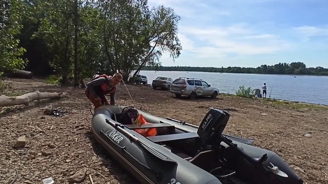 Рыбалка в Самаре. Транцевые колёса из хозяйственной тележки. Открытие водомоторного сезона 2021 смотреть онлайн