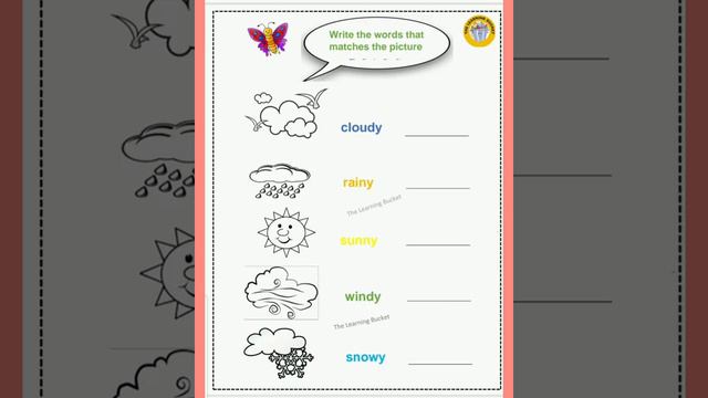 Weather worksheets | preschool | смотреть онлайн