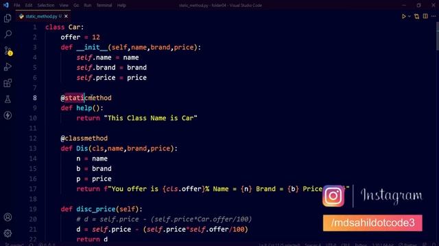 Python for beginner 62:@staticmethod смотреть онлайн