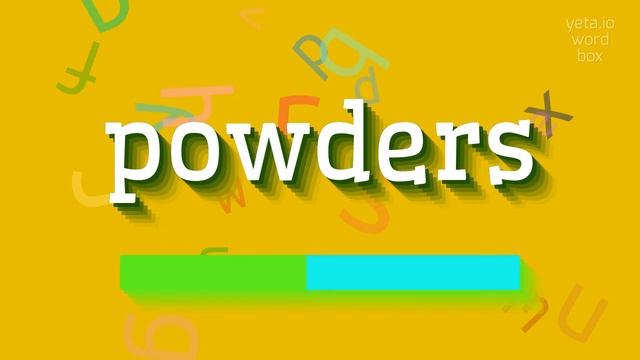 HOW TO SAY POWDERS? #powders смотреть онлайн