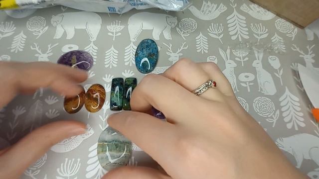 Распаковка посылок. Натуральные камни с телеграмм канала. #diy #jewellery #handmade смотреть онлайн